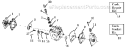 Page A Diagram and Parts List for HP30SBP  Weed Eater Trimmer